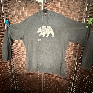 The North Face Charcoal Bear Graphic Hoodie Women’s XXL